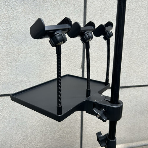 直播声卡托盘支架落地支架多功能塑料便携带托板置物架手机多机位