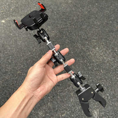 极摄家蟹钳夹货车后视镜手机支架