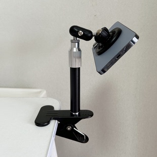 桌面支架伸缩手机支架升降延长伸缩杆金属大力夹磁吸支架懒人架