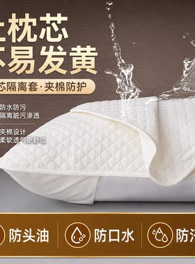 加厚枕芯保护套防螨防汗枕头隔离套家用成对装防尘防脏枕套内套