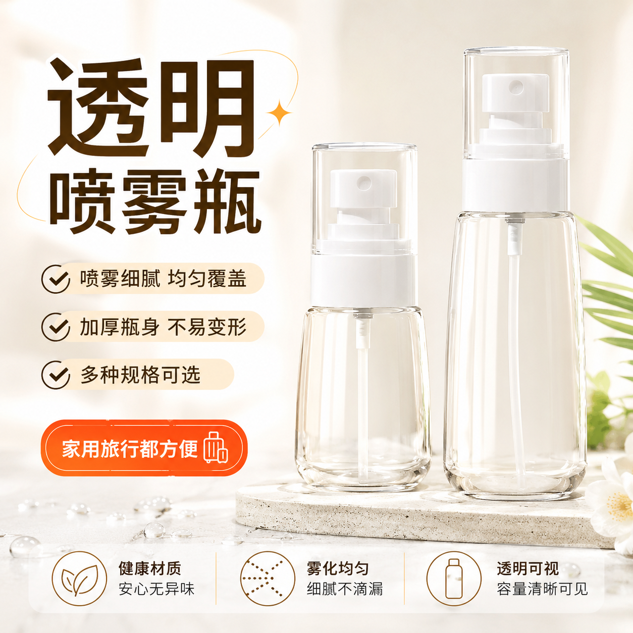 喷雾瓶子超细雾小喷瓶脸部补水空瓶分装旅行便携小型酒精喷壶专用