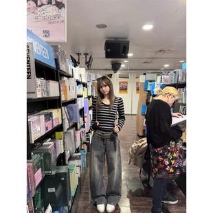 限时95折 新品 美高学院条纹细麻花针织打底 CEEYOU