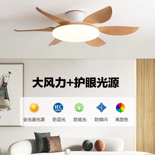 风扇灯客厅2025新款餐厅吊扇灯大灯风力静音卧室吊扇式吸顶电风扇