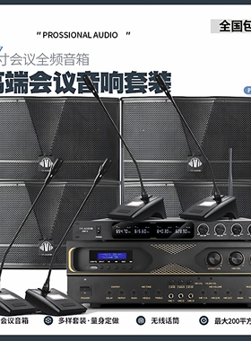 视频会议室音响套装专用中小型清统设备全套音箱功放吧壁挂专业系