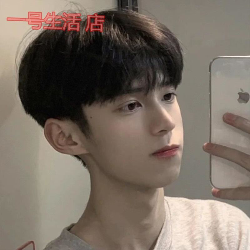 帅气假发男短发头顶日系网红韩版帅气新款透气自拍片