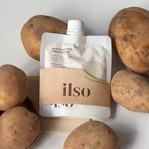 【保税】ilso土豆泥涂抹清洁面膜150g米糠PDRN细腻改善粗糙 宿星
