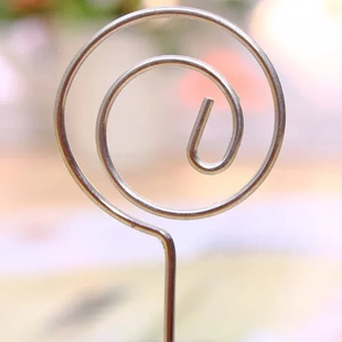 水晶球婚礼用品席位夹浪漫创意便签夹酒店席位卡名片夹餐厅桌面