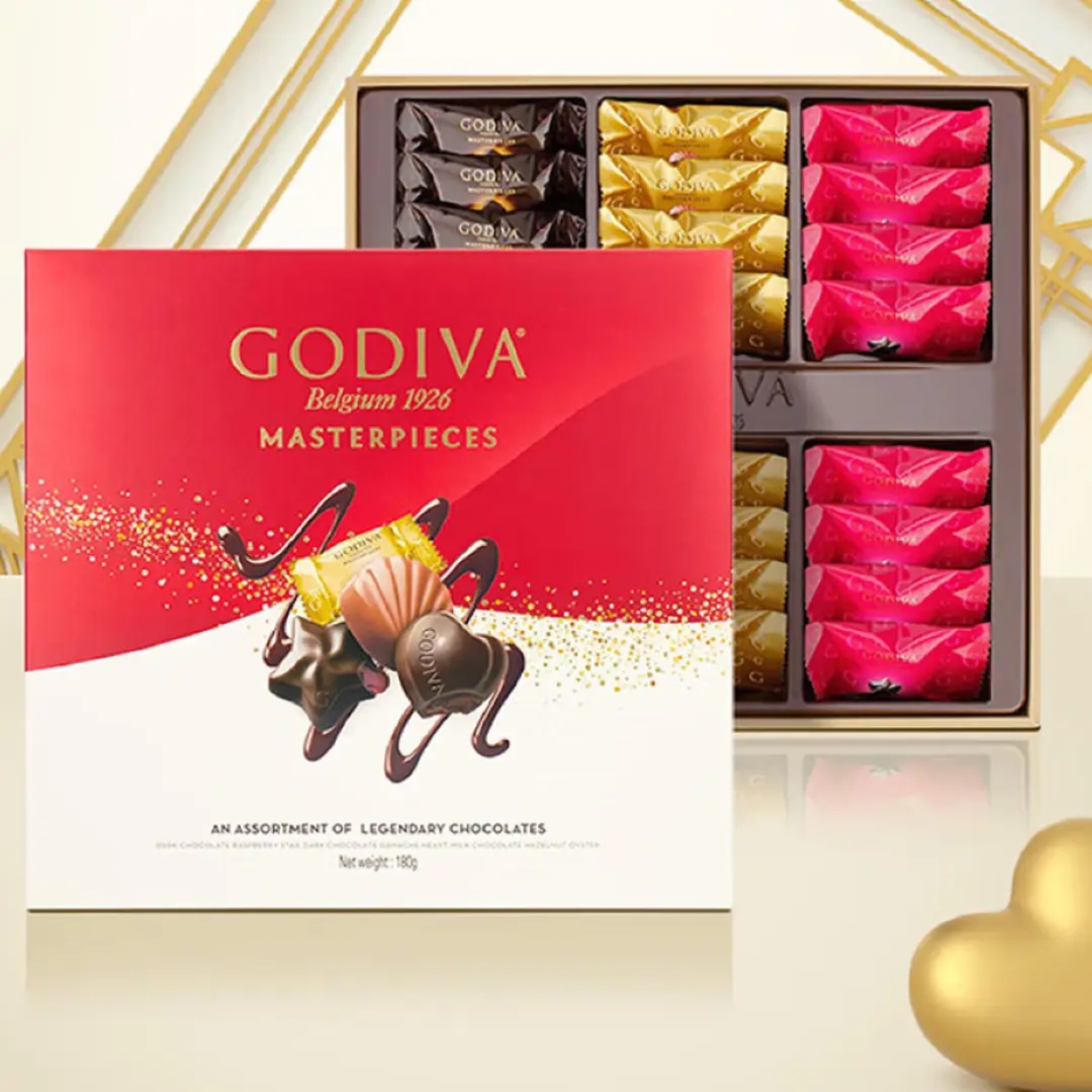 歌帝梵经典大师系列巧克力礼盒24颗180g 生日礼物伴手礼