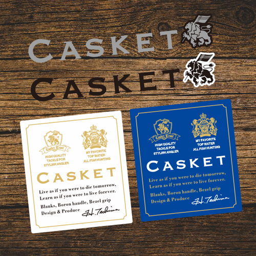 汉魂贴纸适用钓鱼渔具 LOGO品牌CASKET贴纸钓箱贴汽车贴 7080