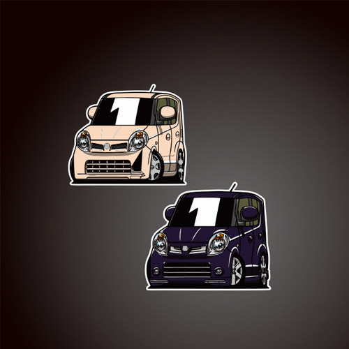 汽车贴纸适用于moco#mocoaerostyle#MG22S#kcar卡通车贴JDM8198,汽车用品/电子/清洗/改装,汽车装饰贴/反光贴,淘宝优惠券,粉丝福利购,淘宝优惠卷