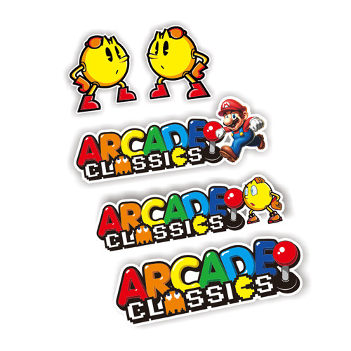 适用于游戏机贴纸手柄游戏摇杆游戏老式游戏机反光贴纸 7536