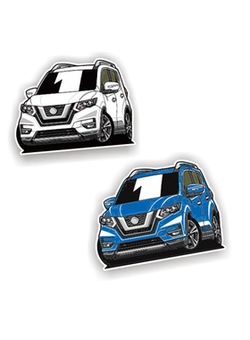 适用于#nissan#xtrail#T32 奇骏 定制汽车反光贴纸7702