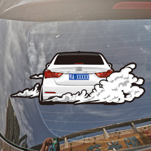 定制贴纸适用于时韵途观LX470名图本田FREED GB3定制车友会 6412