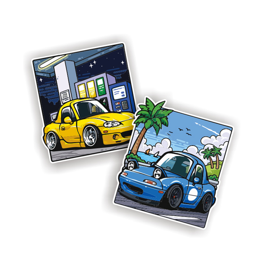 汉魂贴纸适用于马自达车贴定做图案文字mazda miata mx5 7406