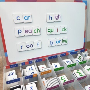 英文字母磁力英语儿童自然拼读卡片磁铁教具磁性冰箱益智小学早教