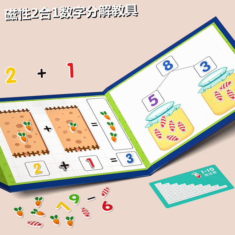 幼儿园数字分解玩具算术计数器小学一年级数学学习加减法教具神器-封面