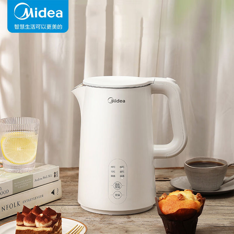 美的MK-SH15X301  304不锈钢 长效保温 1500W快速加热 防干烧