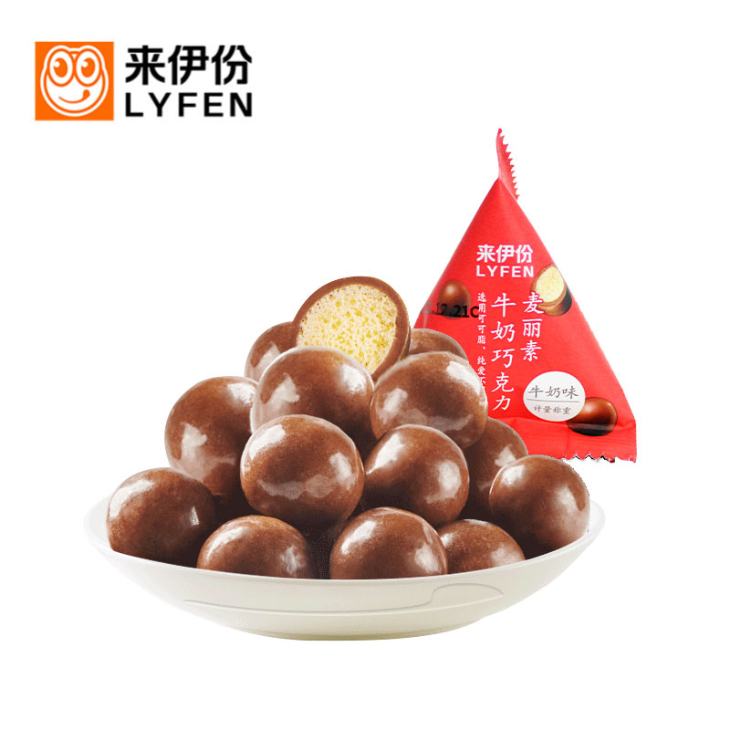 来伊份麦丽素牛奶巧克力500g