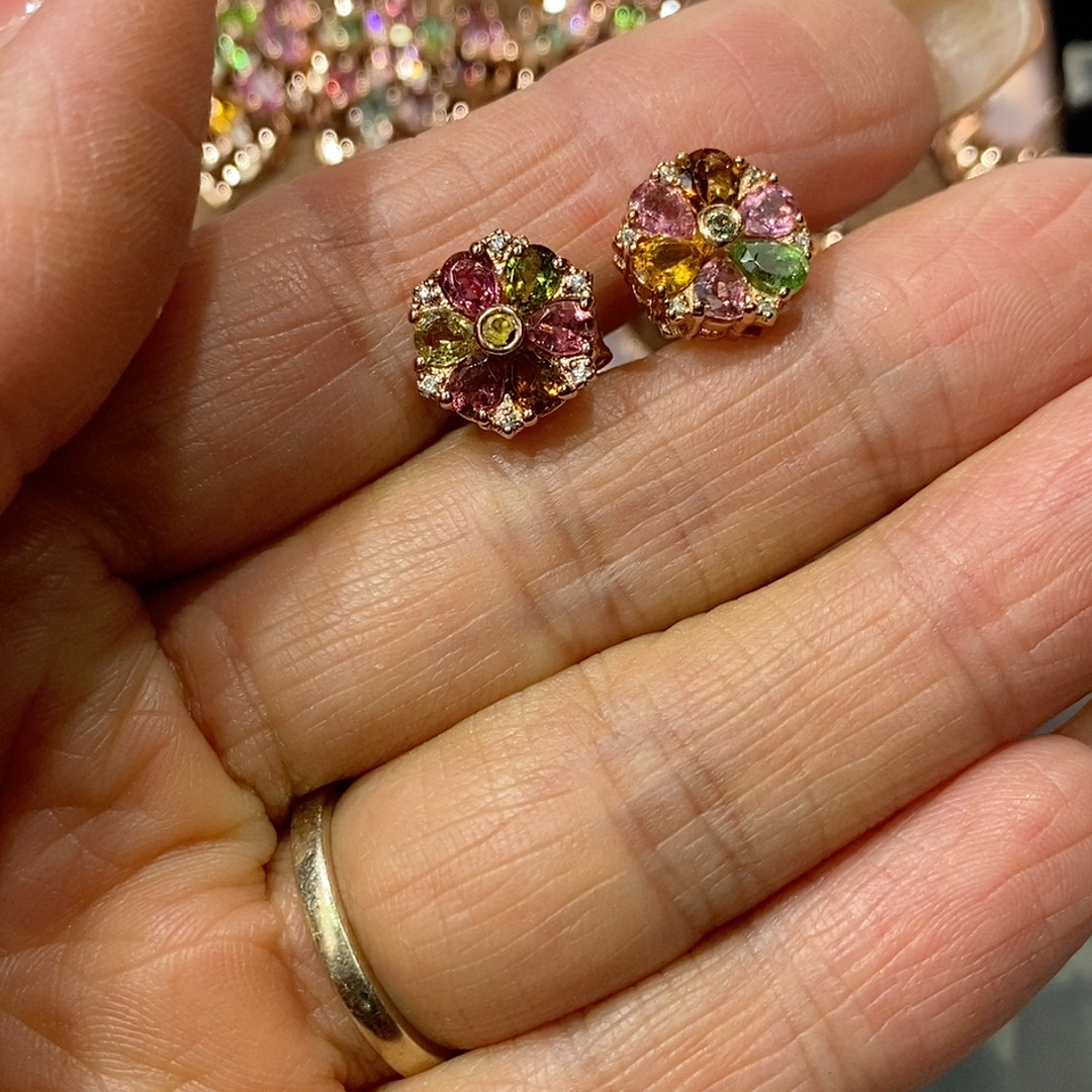 彩碧玺925银镶耳钉,珠宝/钻石/翡翠,裸石,淘宝优惠券,粉丝福利购,淘宝优惠卷