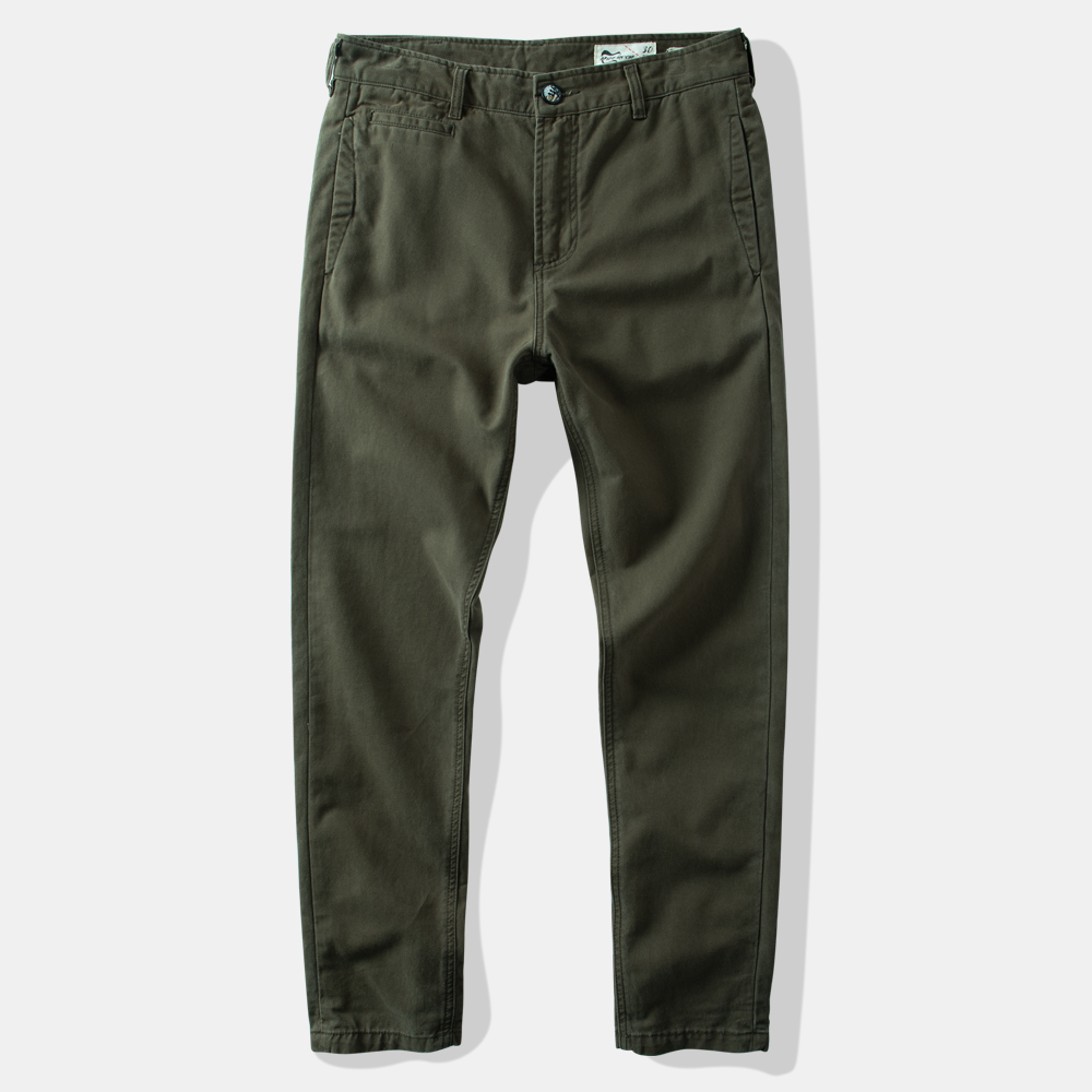 美式复古军绿工装裤小直筒休闲裤