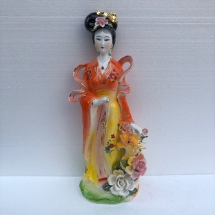 小龙女陶瓷神像18寸佛像摆件居家供奉龙王之女龙女神像凤凰女神像