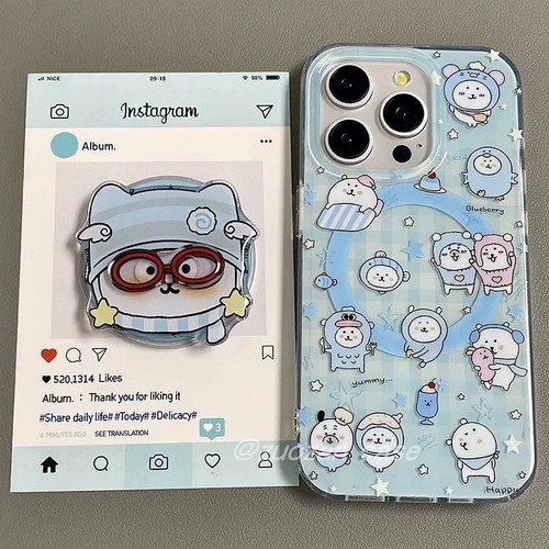 磁吸支架适用vivoX100/30/60/x70/y78手机壳X90星星蓝色眼镜自嘲熊y76s女款S18e/X200/15PRO可爱Y33/mini软套