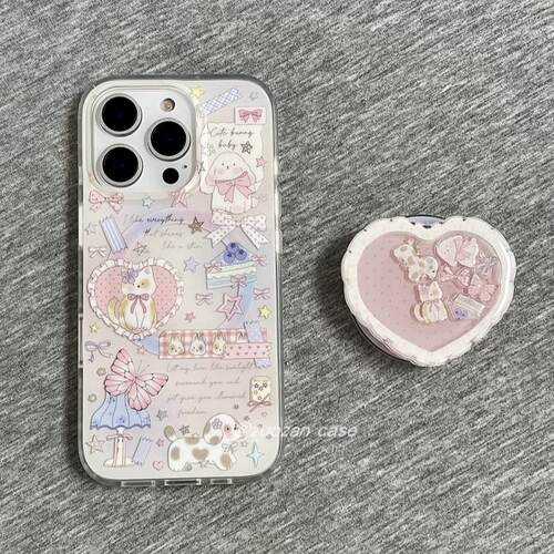 磁吸支架适用oneplus11一加12手机壳ace竞速版1+ACE5V治愈系蝴蝶结猫咪爱心8t/10/9女7TPRO/9RT/6t软NordCE13