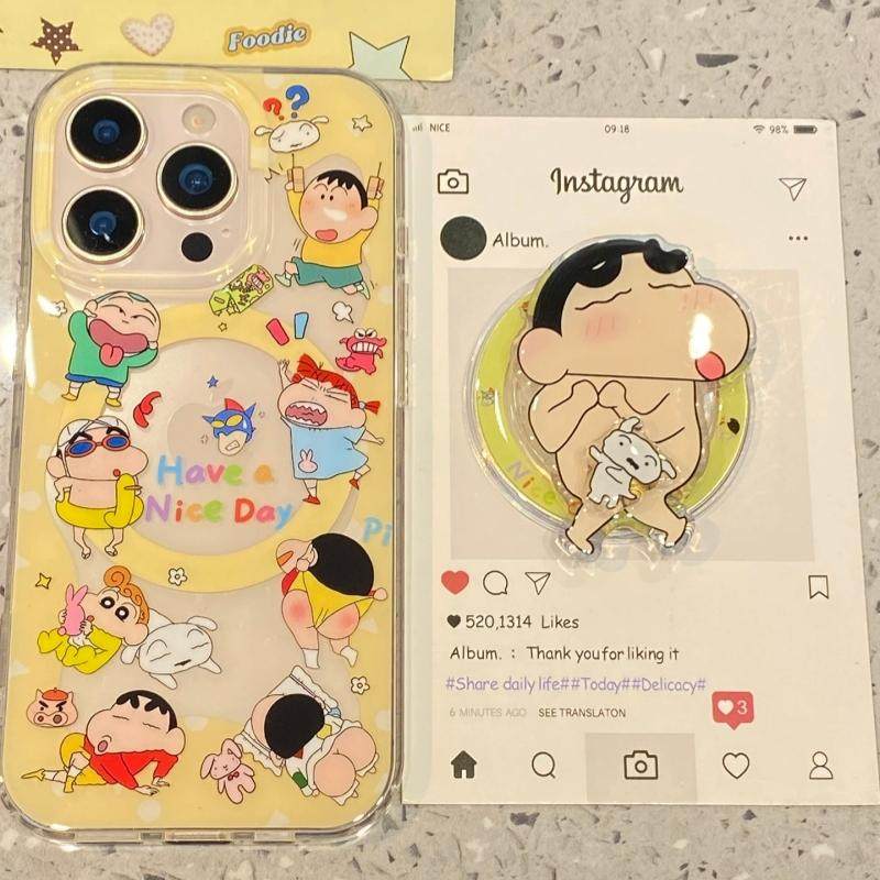 磁吸支架适用oppoA3/reno10/4se手机壳findx7/5pro日系可爱卡通蜡笔小新A56/32/a57女K11x/97/93s软套8国际版,3C数码配件,手机保护套/壳,淘宝优惠券,粉丝福利购,淘宝优惠卷