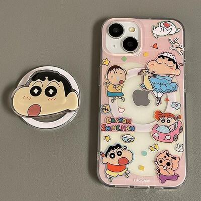 适用meizu18pro魅族21note无界版9卡通舞蹈蜡笔小新6plus/T谷歌20磁吸支架17全包X软套传音tecno女INFINIXHOT