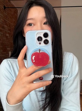 磁吸支架适用vivoX100/30/60/x70/y78手机壳X90奶蓝色毛衣纹苹果y76s女款新S18e/X200/15PRO全包Y33/mini软套