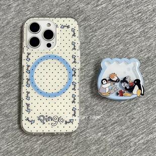 8pro磁吸支架7Se 97手机壳neo10 Z6女U3 Z1软套13 韩风简约波点鱼骨头适用vivoiQOO12 5e全包Z5x新品 11s