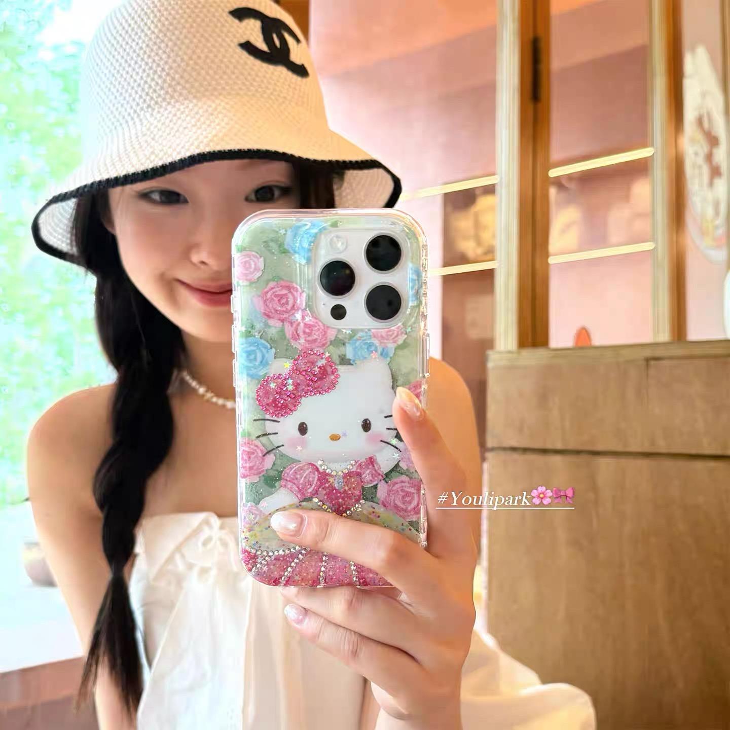 立体闪钻适用三星S25ultra/24/Note20/36甜美鲜花猫咪A16公主S20手机壳A22/23+A71女款S9+S21fe软54/56国际版