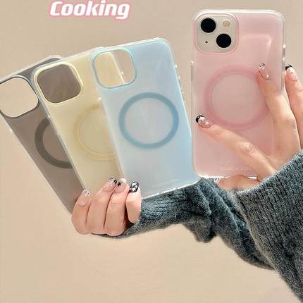 ins磁吸渐变适用oppoA3/reno10/4se手机壳findx7/5pro马卡龙色A56/12/57纯色个性K11x/97/93s/58软套简约女款