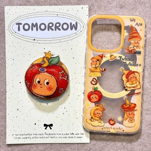 30创意旋转星星小人40i X20 畅玩50plus软套女 80GT手机壳70se 磁吸支架适用华为荣耀100趣味90华为magic6pro