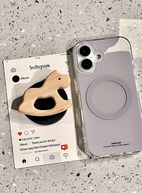 磁吸支架适用opporealmeGT5pro/neo9/6se手机壳V50/11/GT3女款8男Q2/5i真我x7pro淡紫色旋转木马复古23软套z4