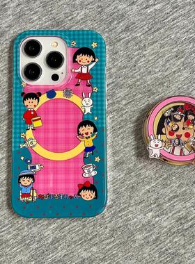 磁吸支架适用opporealmeGT5pro/neo9/6se手机壳V50/11/GT3女款8可爱吹泡泡星星小人Q2/5i真我x7pro新23软z4