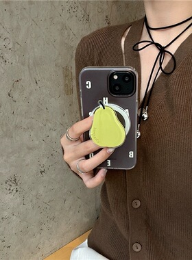 ins磁吸支架适用华为nova12/U/9简约字母8小众SE/5创意梨子MATE60/40手机壳Pura70ultra软套p60畅享3男女新品