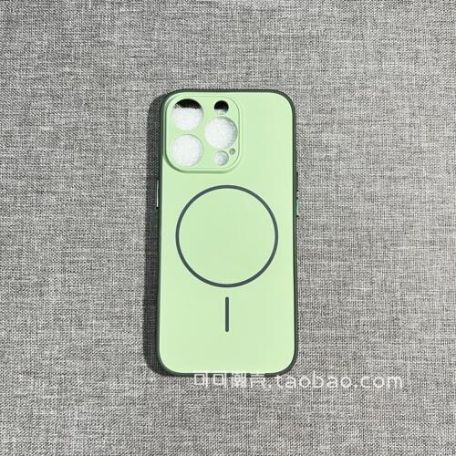 抹茶绿细圈磁吸适用OPPOreno15F手机壳PRO高级14海外国际版3全包A17肤感a6硅胶k12x软Realme9i防摔magsafeC85