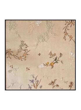 花语宋美学客厅中国风装饰画中古花鸟枝头酒店玄关沙发背景墙画