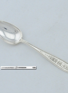 美国银餐具 INTERNATIONAL 纯银茶匙/小餐勺 1924年WEDGEWOOD款