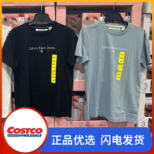 开市客购Calvin Klein男士短袖纯棉圆领CKT恤运动休闲夏季