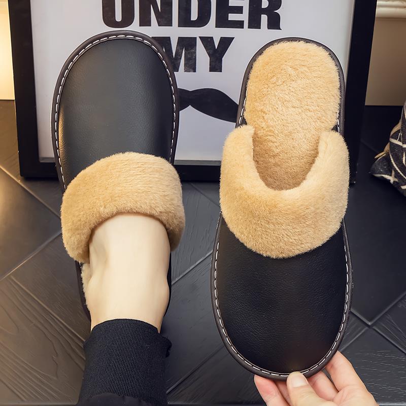 仿拖鞋居家室内男厚底防滑保暖家用冬季女1119h