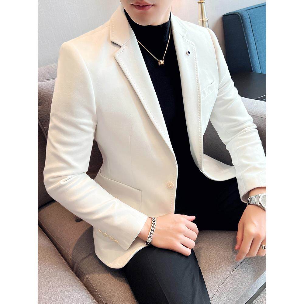 秋冬季新款西装男感单西上衣商务正装修身英伦休闲西服外1212n