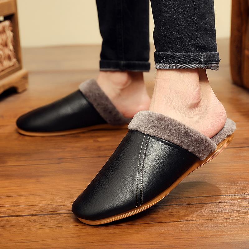 秋冬季居家拖鞋男女室内防滑木地板家居保暖家用拖鞋冬1119h