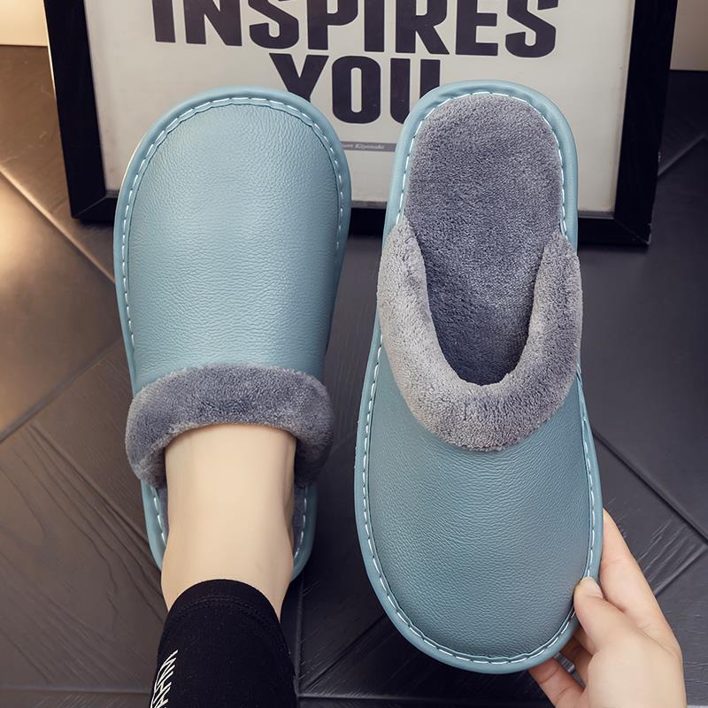 秋冬季棉拖鞋男女居家家用室内情侣保暖防滑底拖鞋天1020u