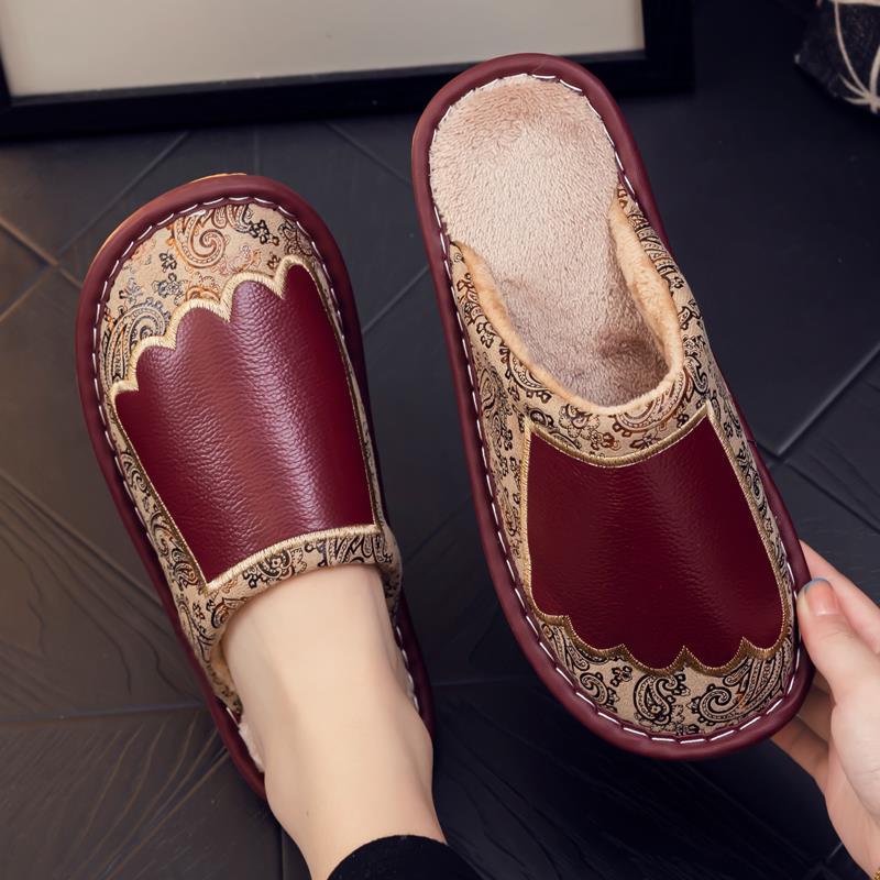 秋冬季男士新款拖鞋居家女防水室内家居防滑保暖拖鞋家用1114n