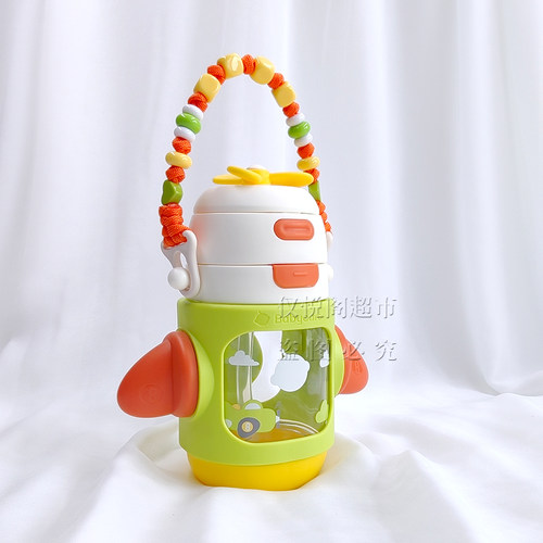 适配Babycare水杯手提绳短款背带手拎挂绳BBC幼儿园便携杯串珠链