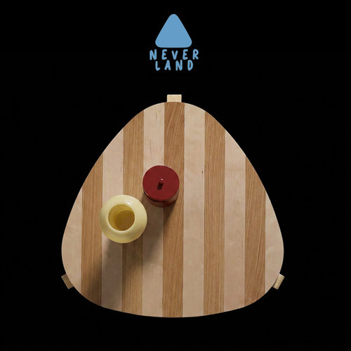 【NEVERLAND正版】原创设计手工条纹木皮茶几边桌边几Van Antwerp