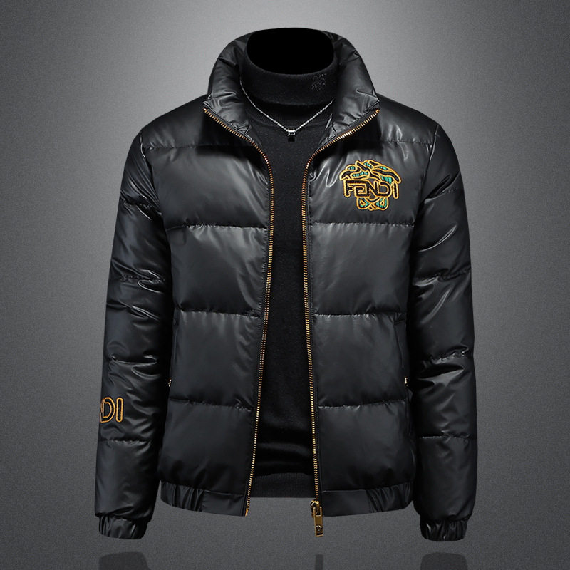 京东bsija男装官方正品牌七彩马欧洲站冬季高端男士90白鸭绒立领