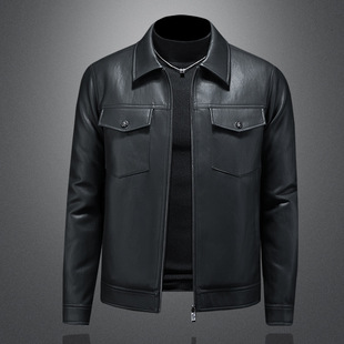 男装ggvv正品牌简木2025新款欧货保暖羽绒服时尚翻领皮休闲外套